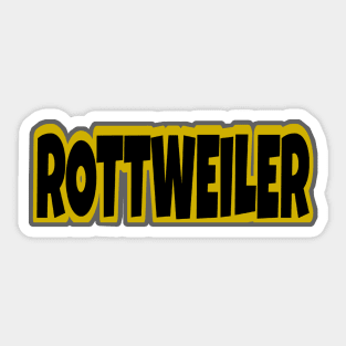 Rottweiler hat design Sticker